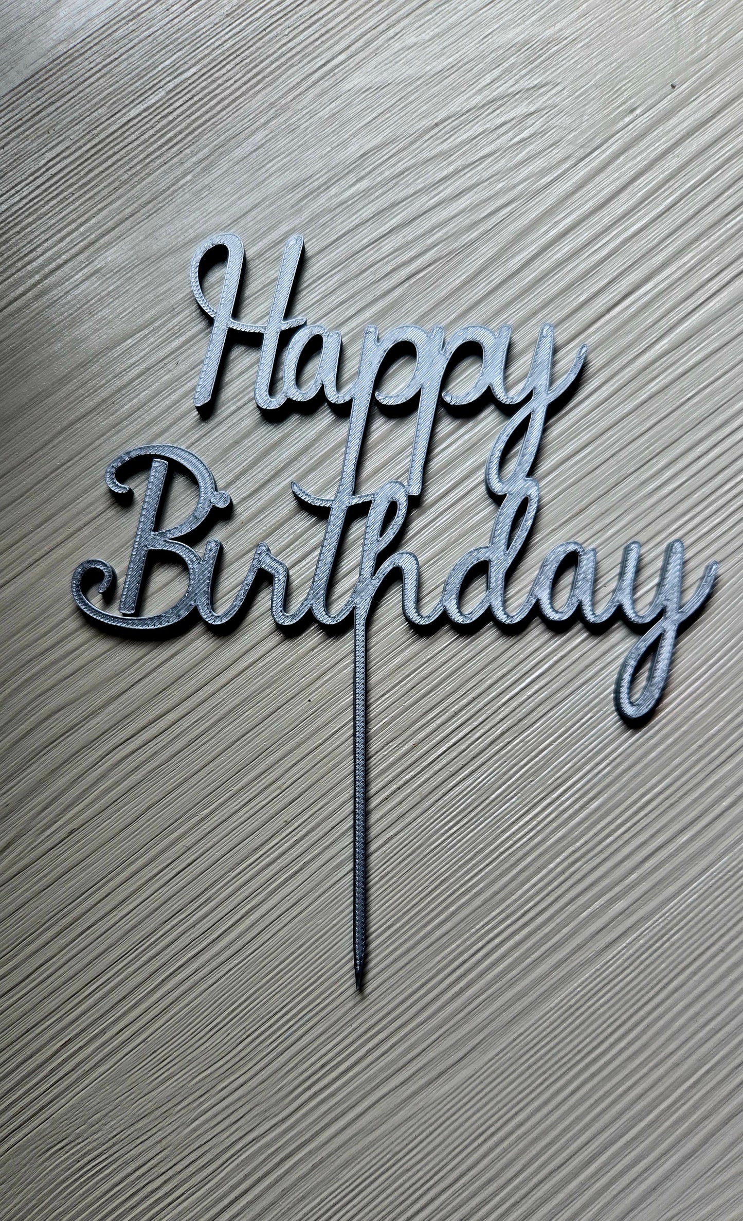 9 | Caketopper Happy Birthday | 15 cm