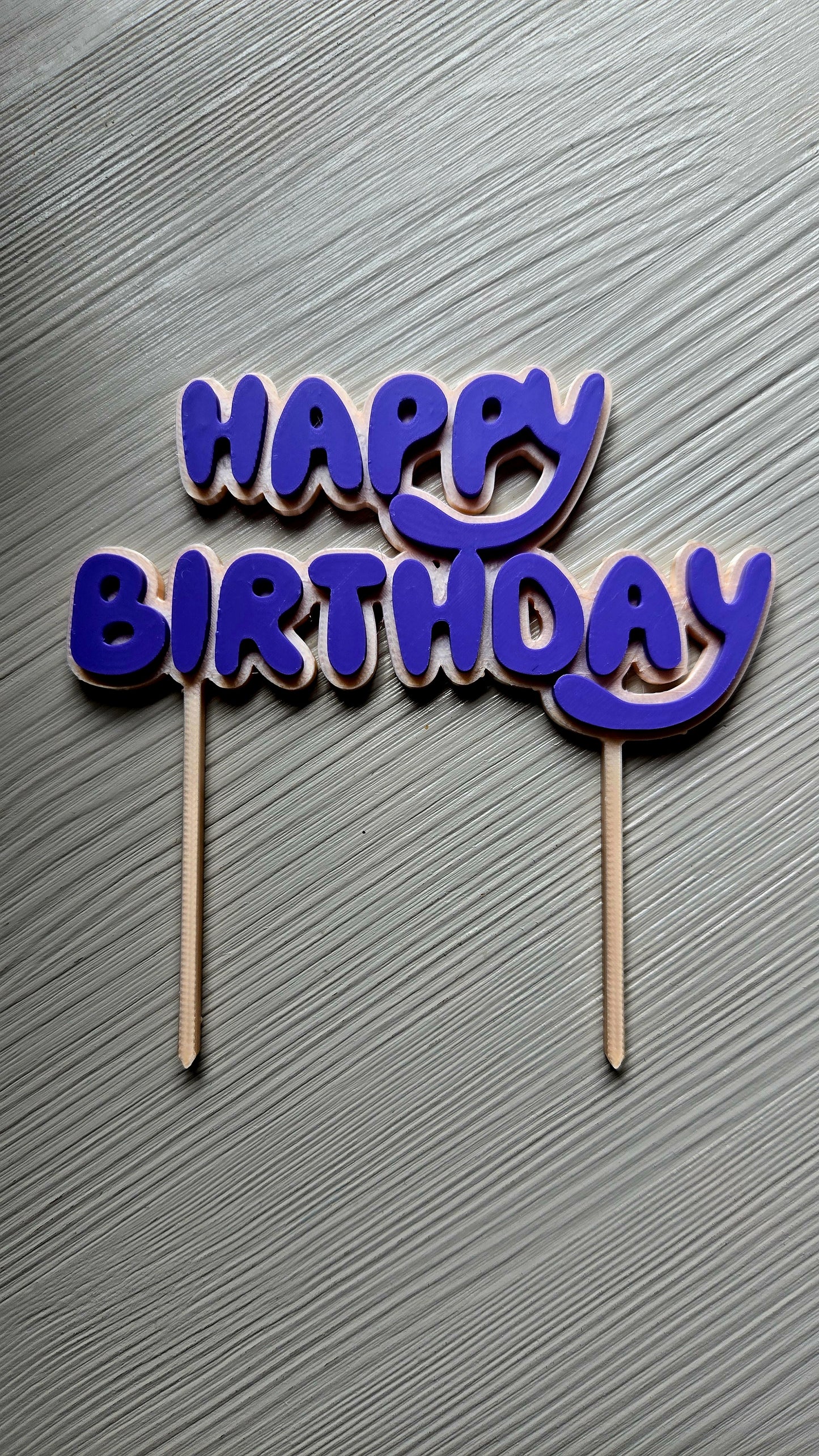 8 | Caketopper Happy Birthday | 11 cm