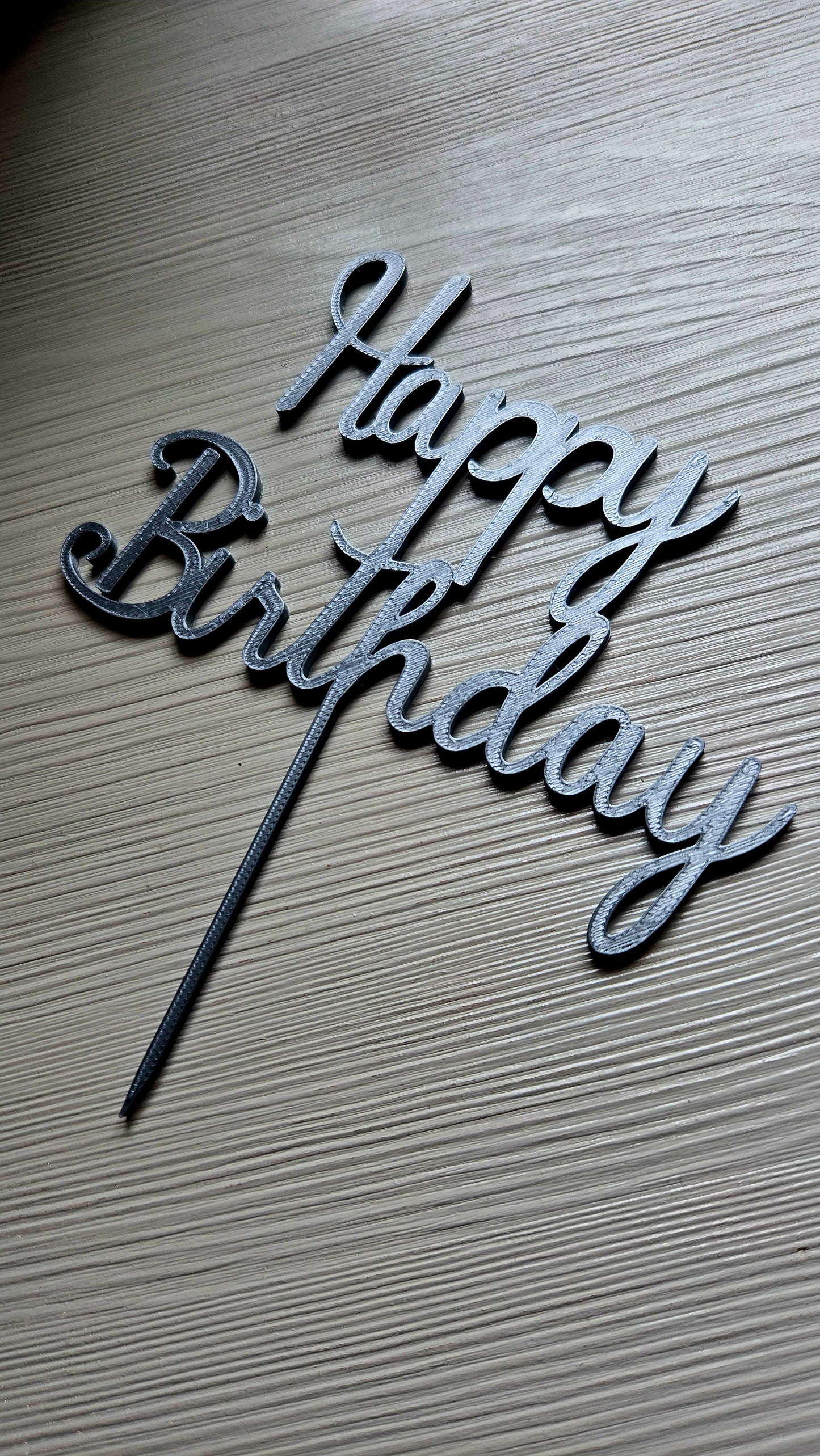 9 | Caketopper Happy Birthday | 15 cm